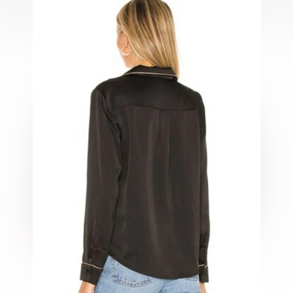 Heartloom Ariella Black Satin Top - Picture 4 of 9